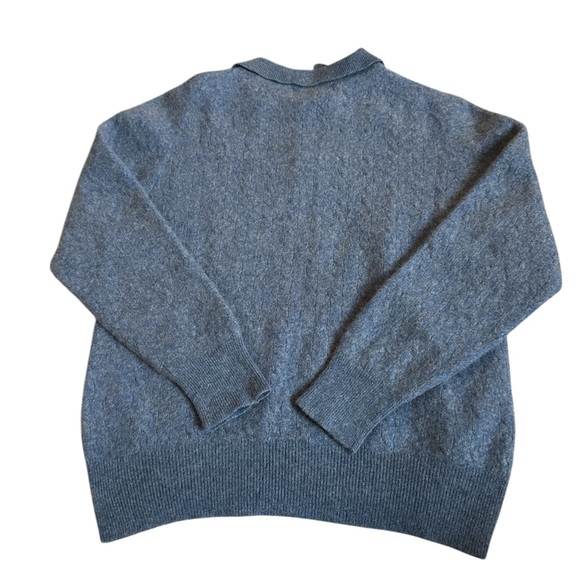 100% Pure Cashmere Button Women's Collared Sweater - Picture 5 of 7